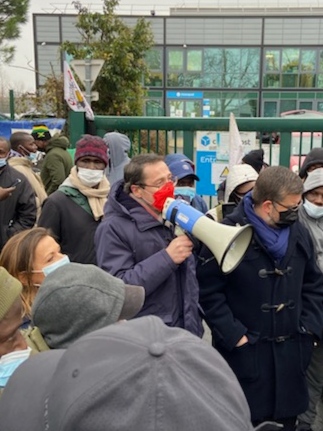 Manifestation Chronopost · Alfortville (crédits : Ville d'Alfortville)