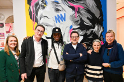 Inauguration de la toile d'Andrew Wallas au CCAS · Alfortville (crédits : Sébastien Andréani/Ville d'Alfortville) Inauguration de la toile d'Andrew Wallas au CCAS · Alfortville (crédits : Sébastien Andréani/Ville d'Alfortville)